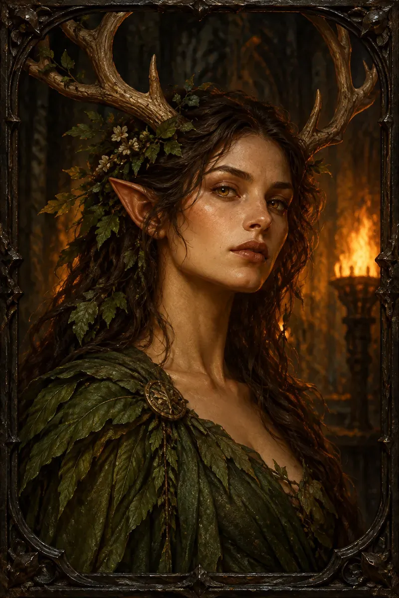 Druid original character illustration