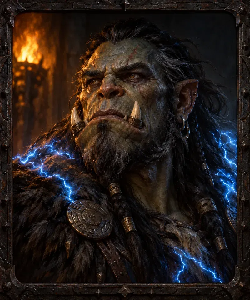 Shaman original character illustration