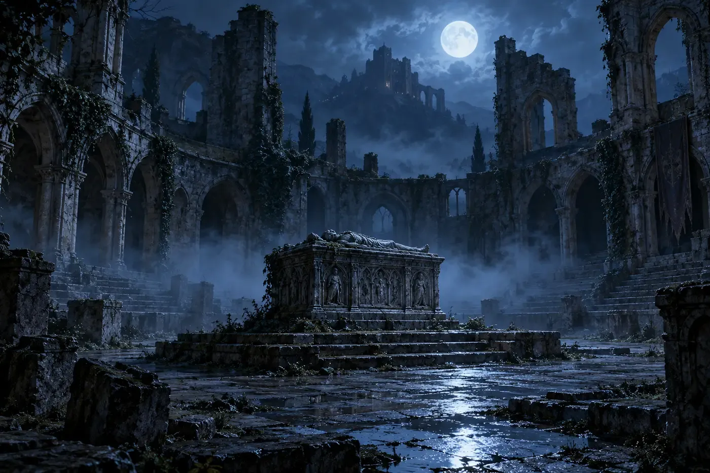 Ruins of Lordaeron original arena illustration, not a measured map